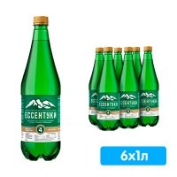 Вода Ессентуки №4 Тэсти 1 литр, газ, пэт, 6 шт. в уп.