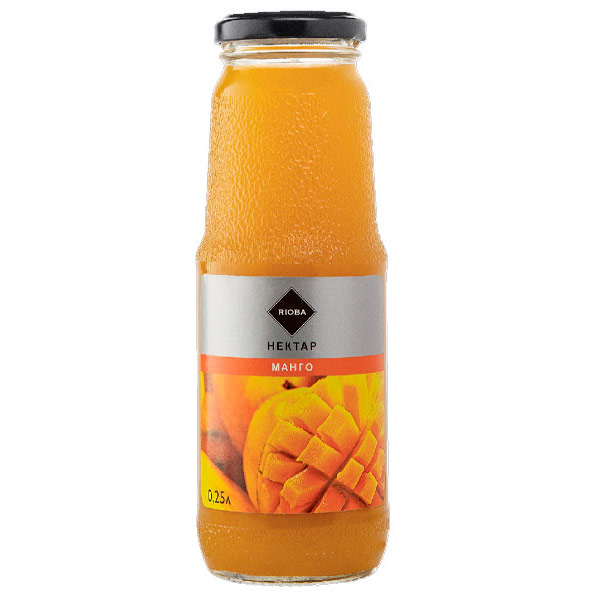 Нектар Rioba манго 0,25 литра, 8 шт. в уп.