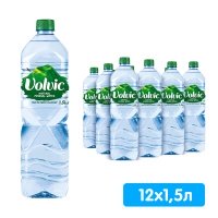 Вода Volvic 1.5 литра, без газа, пэт, 12 шт. в уп.