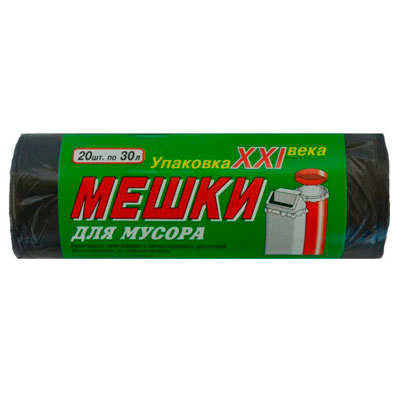 

Мешки для мусора XXI века 30 л 20 шт