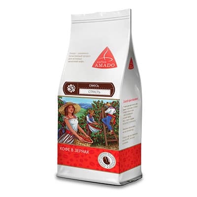 Кофе Amado Страсть зерно в/у 500 гр