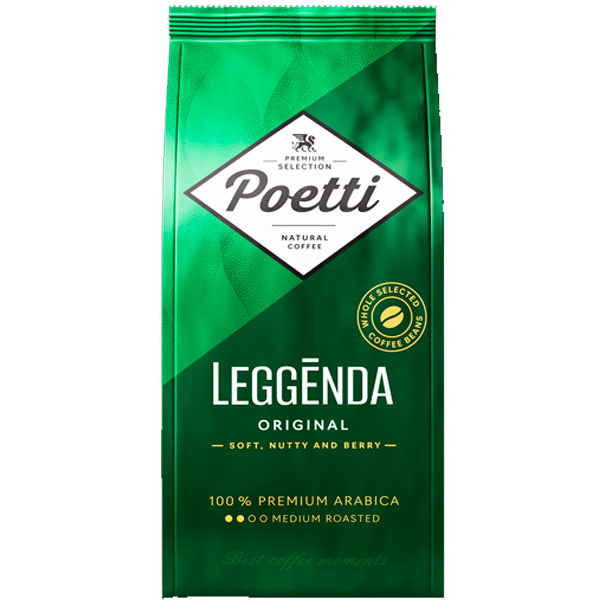 Кофе Poetti Leggenda Original зерно 250 гр