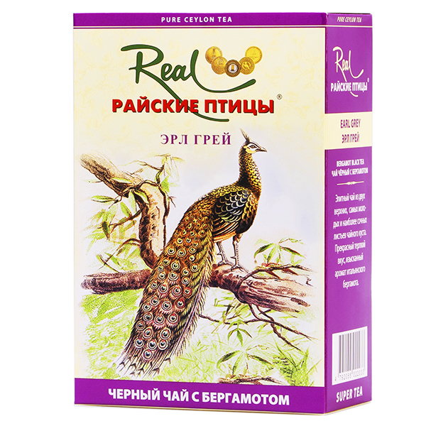 

Чай черный Real Райские птицы Ерл Грей с бергамотом 100 гр
