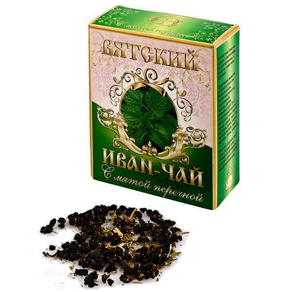 Напиток чайный Вятский Иван-чай с мятой перечной 100 гр - фото 1