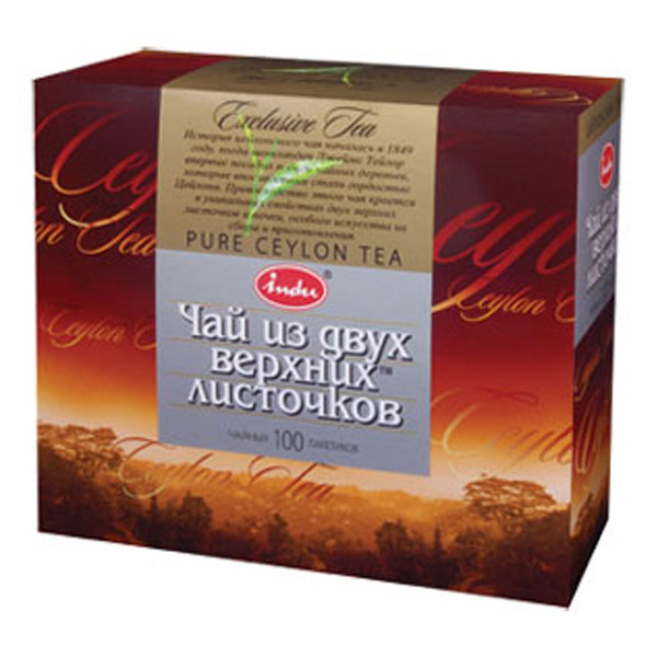 

Чай черный Indu цейлонский 100 пак