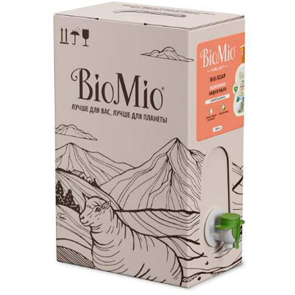 Жидкое мыло Bio Mio гипоаллергенное с маслом абрикоса 3 литра