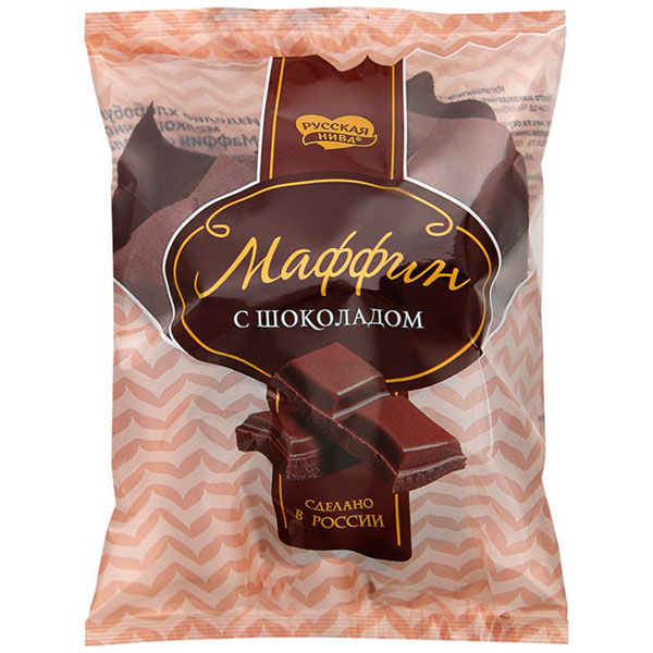 Маффин с шоколадом Русская Нива 80 гр - фото 1