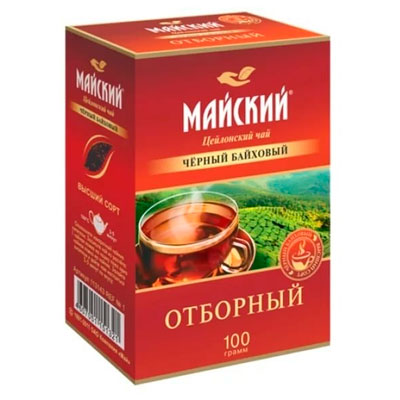 

Чай черный Майский Отборный 100 гр
