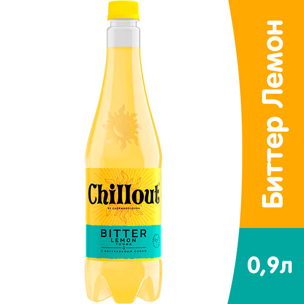 Chillout Bitter Lemon 0.9 литра, сильногазированный, пэт, 12 шт. в уп