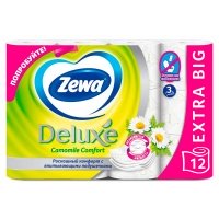 Туалетная бумага Zewa Deluxe ромашка 3 слоя (12шт)