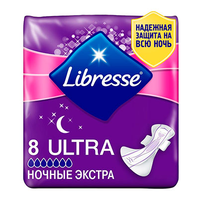 

Прокладки Libresse ultra 7 капель 8 шт