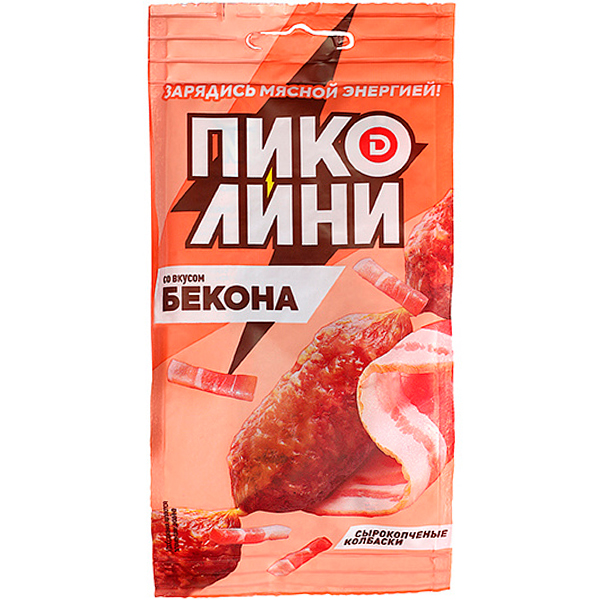 Колбаски Дымов Пиколини со вкусом Бекона 50 гр
