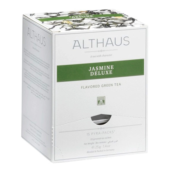 Чай зеленый Althaus Jasmine Deluxe 15 пак. в уп Чай зеленый Althaus Jasmine Deluxe 15 пак. в уп. - фото 1
