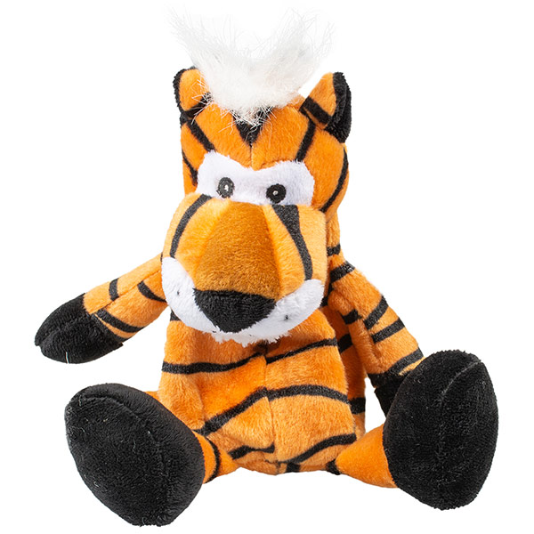 Игрушка для собак плюшевая Тигрёнок оранжево-чёрный DUVO+ 25 см