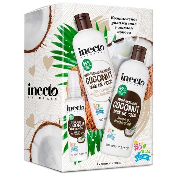 

Подарочный набор Inecto Coconut Шампунь-кондиционер и Масло для волос