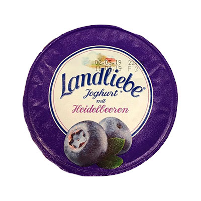 Йогурт Landliebe черника 3,3% БЗМЖ 150 гр