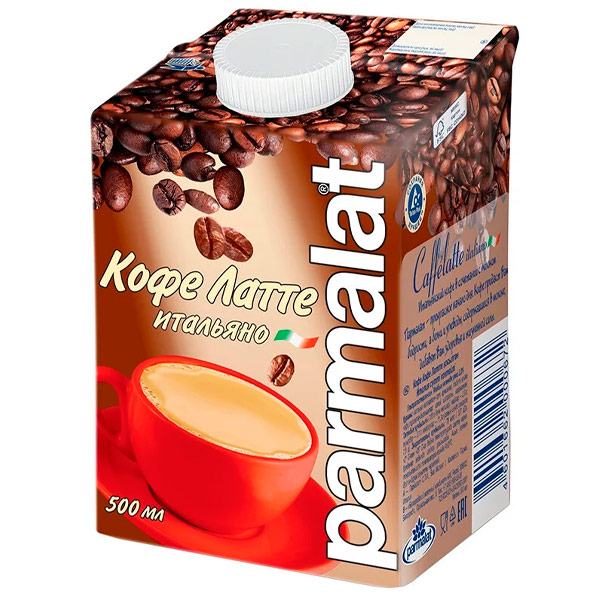 Молочный коктейль Parmalat Латте 2,3% БЗМЖ 500 гр