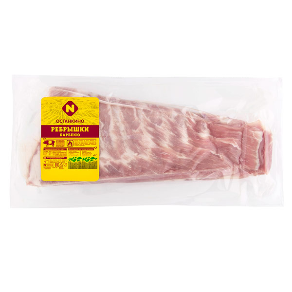 Рёбрышки Останкино свиные барбекю охлажденные 0,7-0,9 кг