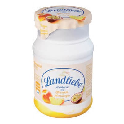 Йогурт Landliebe с персиком и маракуйей 3,2% БЗМЖ 150 гр