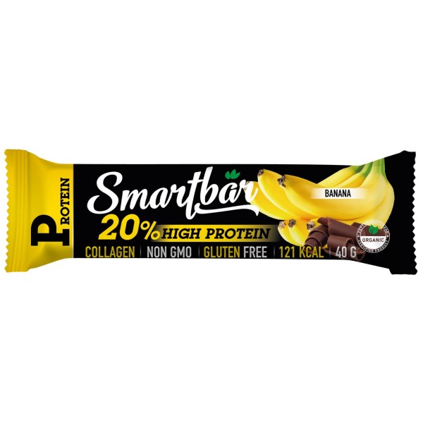 Батончик Smartbar Protein протеиновый банан в темной глазури 40 гр