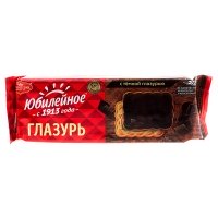 Печенье "Юбилейное" с темной глазурью 116г (1шт)