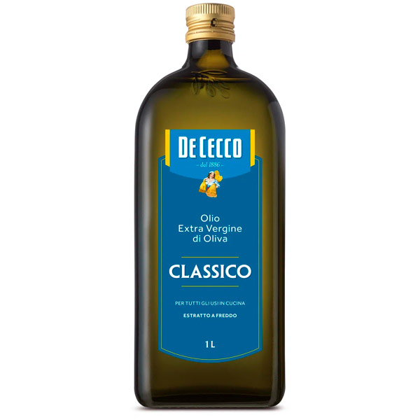 Масло оливковое De Cecco Еxtra virgin 100% 1 литр