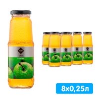 Яблочный сок Rioba 0.25 литра, 8 шт. в уп.