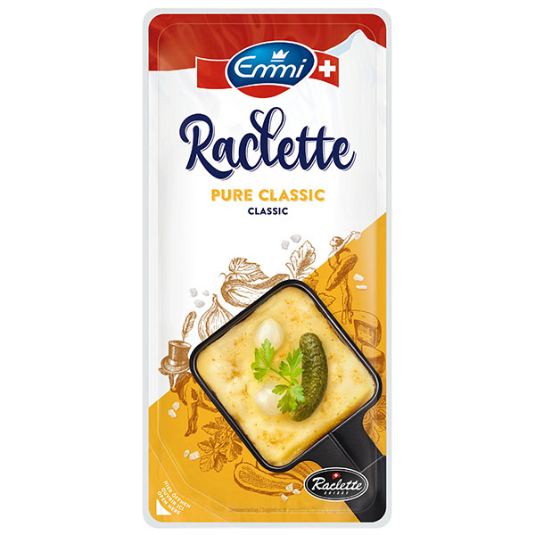 Сыр полутвердый Emmi Raclette классический нарезка 45% БЗМЖ 200 гр