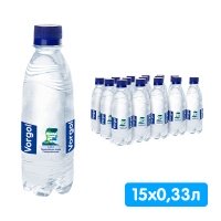 Вода Воргольская Vorgol 0.33 литра, газ, пэт, 15 шт. в уп.