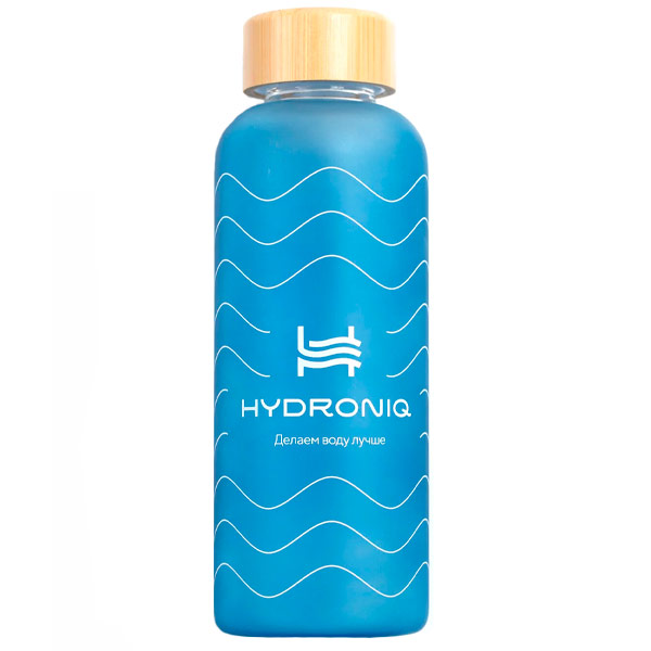 Бутылка для воды Hydroniq Matt Deep Blue стекло 500 мл