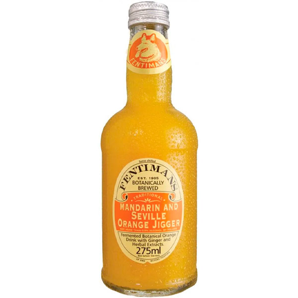 Напиток Fentimans Mandarin and Seville Orange Jigger Мандарин и Севильский Апельсин 0.275 литра, газ, стекло, 12 шт. в уп.