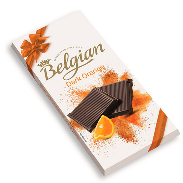 Шоколад Belgian горький с апельсином 100 гр - фото 1