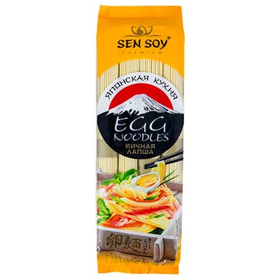 Лапша яичная Sen Soy Egg Noodles 300 гр