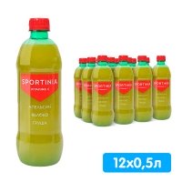 Напиток Sportinia Vitamine C Апельсин, яблоко, груша 0.5 литра, без газа, пэт, 12 шт. в уп.