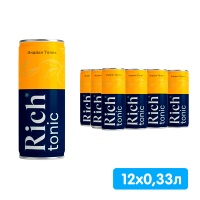 Напиток сокосодержащий Rich Индиан Тоник 0.33 литра, газ, ж/б, 12 шт. в уп. Напиток сокосодержащий Rich Индиан Тоник 0.33 литра, газ, ж/б, 12 шт. в уп.