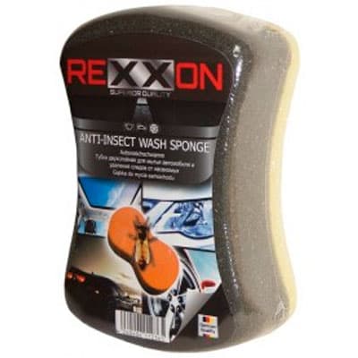 Губка для мытья автомобиля Rexxon двухслойная 2 в 1