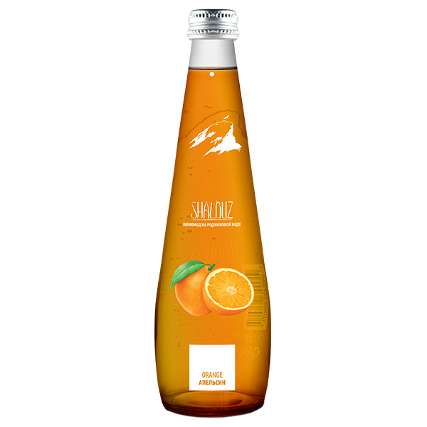 Лимонад Shalbuz Апельсин 0,5 литра, газ, стекло, 12 шт. в уп.
