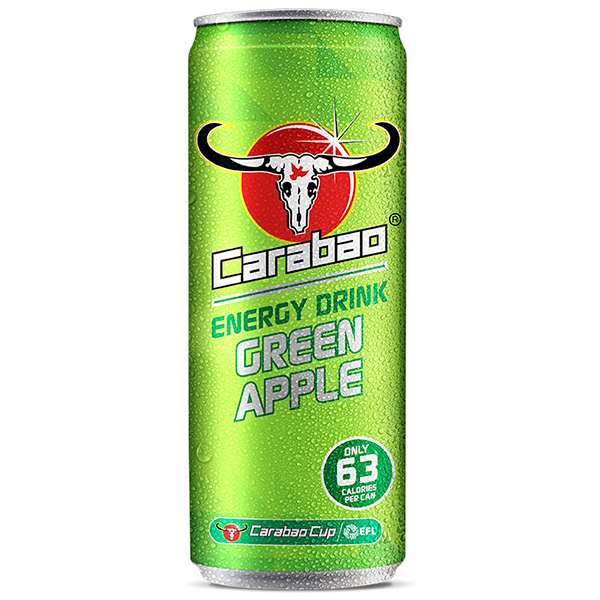 Энергетический напиток Carabao Green Aple Яблоко 0,33 литра, ж/б, 12 шт. в уп.