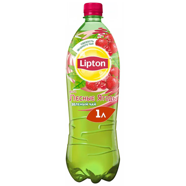 Холодный Чай Lipton / Липтон Лесные Ягоды 1 литр, пэт, 12 шт. в уп.