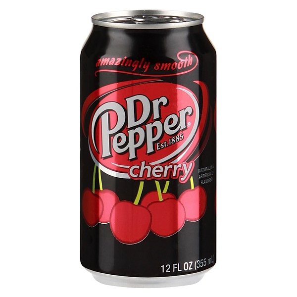 Напиток газированный Dr Pepper Cherry 0,355 литра, ж/б, 12 шт. в уп