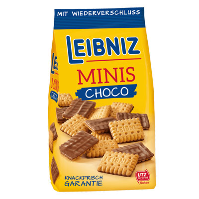 Печенье Bahlsen Leibniz Minis c шоколадом 100 гр