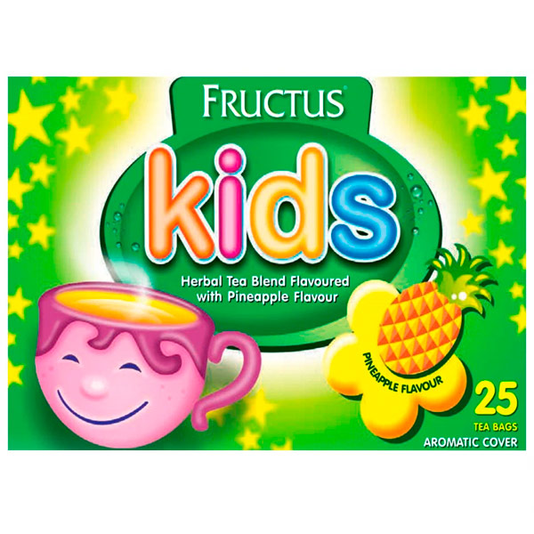 Чай травяной Fructus Kids со вкусом ананаса 25 пак х 1,5 гр