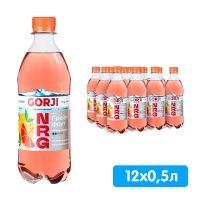 Напиток GORJI / Горджи со вкусом Грейпфрута 0.5 литра, сильногазированный, пэт, 12 шт. в уп.