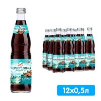 Черноголовка Байкал 0.5 литра, газ, стекло, 12 шт. в уп.