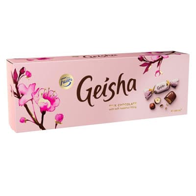Конфеты "Geisha от Fazer" из молочного шоколада с тёртым орехом 270г  (1шт.)