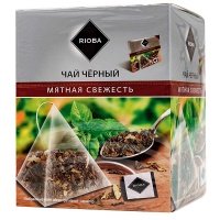 Чай черный Rioba Мятная свежесть 20 пак х 2 гр