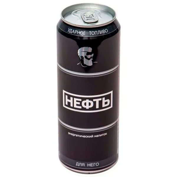 Энергетический напиток Нефть (Neft) Для него 0.5 литра, ж/б, 12 шт. в уп.