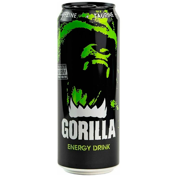 Энергетический напиток Gorilla 0,45 литра, ж/б, 24 шт. в уп. Энергетический напиток Gorilla 0,45 литра, ж/б, 24 шт. в уп.