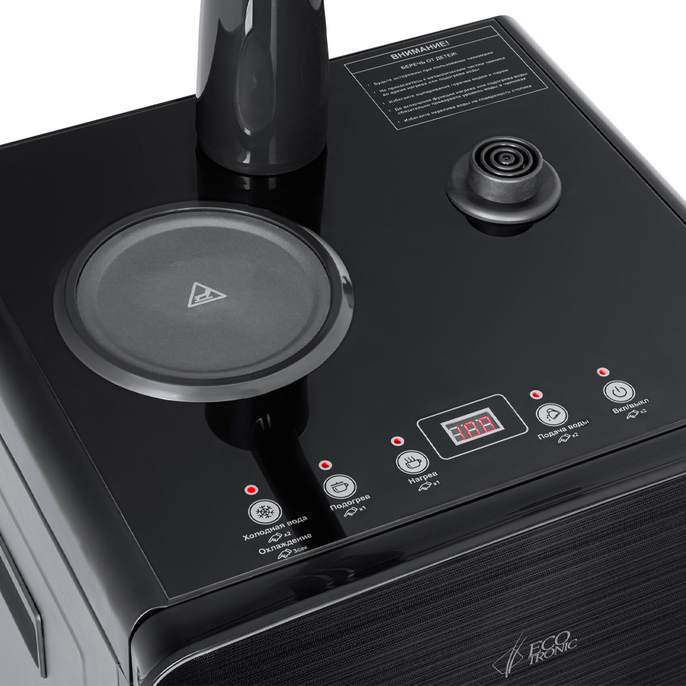 Кулер с чайным столиком Тиабар Ecotronic TB18-LE черный (шкафчик 6 литров)