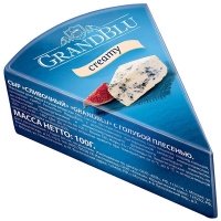 Сыр с голубой плесенью Grandblu Creamy 56% 100 гр